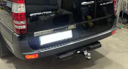 Mercedes Sprinter W906 2006–2018 Modanatura in acciaio inox sopra la targa foto 5