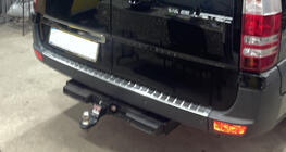 Mercedes Sprinter W906 2006–2018 Modanatura in acciaio inox sopra la targa foto 7