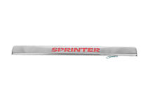 Mercedes Sprinter W906 2006–2018 Modanatura in acciaio inox sopra la targa con luce Illuminazione Rossa foto 2