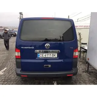 Modanatura in acciaio inox sopra la targa sul portellone foto 2