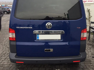 Volkswagen T5 2010-2015 Copertura maniglia portellone sopra targa (acciaio inox) Multivan, OmsaLine - Acciaio Inox Italiano foto 2