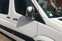 Volkswagen Crafter 2006-2016 Coperture Specchietti Cromate (2 pz) Carmos, Acciaio Turco foto 4