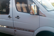 Volkswagen Crafter 2006-2016 Coperture Specchietti Cromate (2 pz) Carmos, Acciaio Turco foto 7