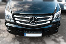 Mercedes Sprinter W906 2006–2018 Coperture Griglia Cromate (2013↗, Acciaio Inox) OmsaLine - Acciaio Inox Italiano foto 3