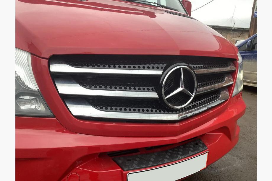 Mercedes Sprinter W906 2006–2018 Coperture Griglia Cromate (2013↗, Acciaio Inox) Foto 6