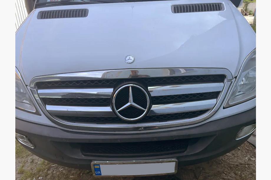 Mercedes Sprinter W906 2006–2018 Cornice Griglia Cromata (2006-2013, Acciaio Inox) Image