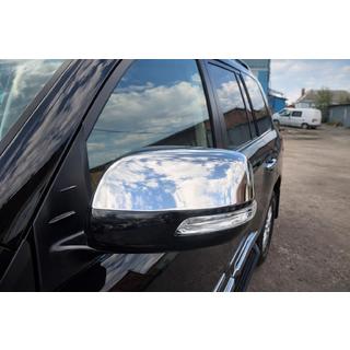 Coprispecchietti 2012↗ (2 pz, Acciaio Inox) Toyota Land Cruiser 200 2007-2021 foto 1