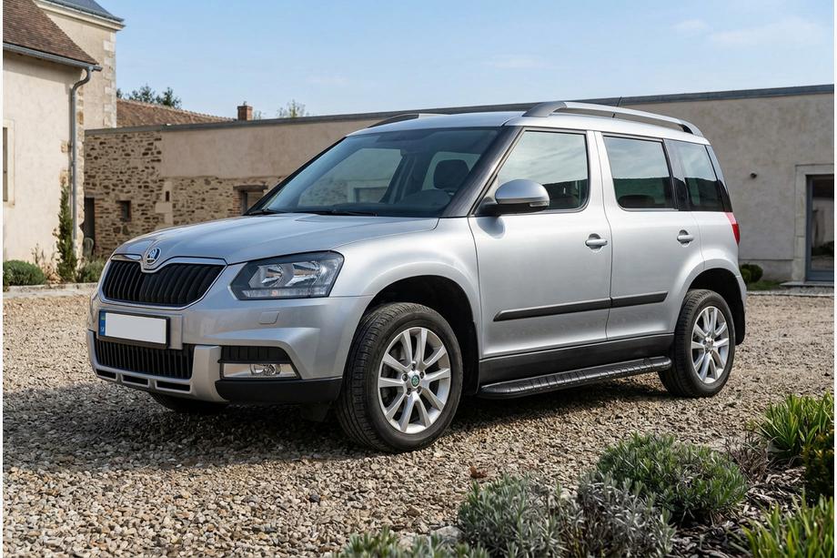 Skoda Yeti 2009-2017 Pedane Laterali Bosphorus Black (2 pz, Alluminio) Image