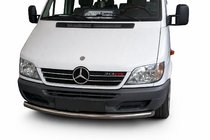 Mercedes Sprinter W901/902/903/904/905 1995–2006 Protezione Anteriore ST008 (Acciaio Inox) foto 1