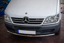 Mercedes Sprinter W901/902/903/904/905 1995–2006 Protezione Anteriore ST008 (Acciaio Inox) foto 2