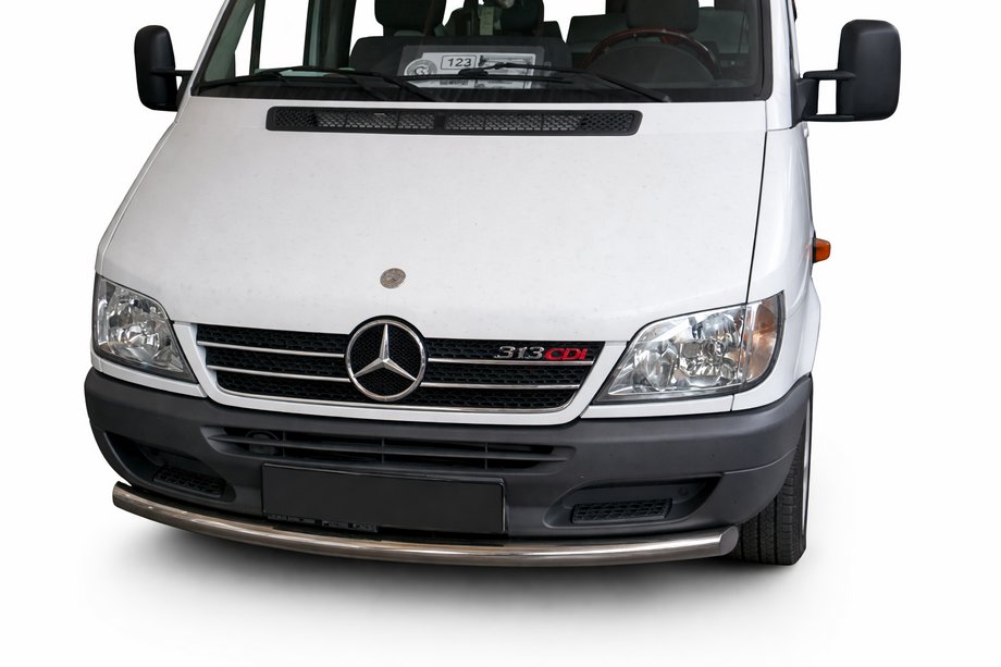 Mercedes Sprinter W901/902/903/904/905 1995–2006 Protezione Anteriore ST008 (Acciaio Inox) Image