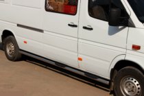 Volkswagen LT 1995-2006 Tubi Laterali (2 pz, Acciaio Inox) foto 5