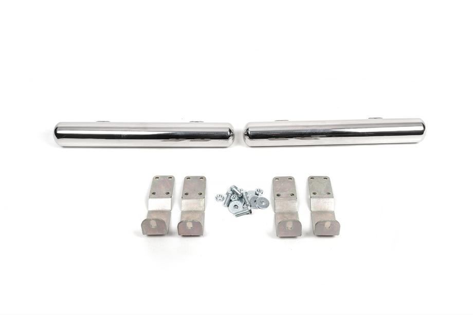 Volkswagen LT 1995-2006 Tubi laterali dietro la ruota posteriore (2 pz, acciaio inox) Passo Lungo Image