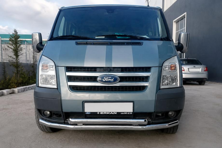 Ford Transit 2000–2014 Protezione Anteriore ST014 (2006-2014, Acciaio Inox) Image