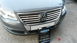Volkswagen Passat B6 2006-2012 Coperture Griglia Cromate (8 pz, Acciaio Inox) foto 4