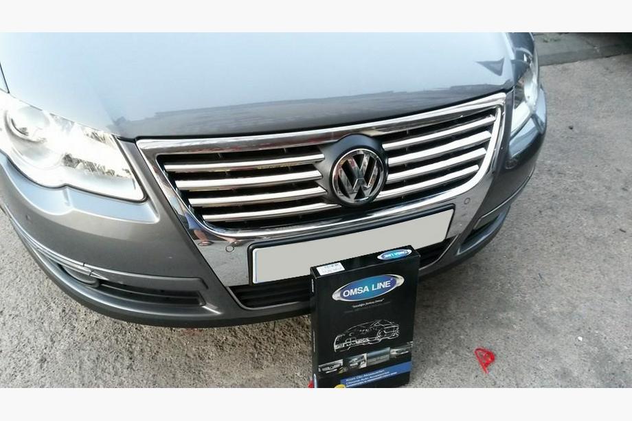 Volkswagen Passat B6 2006-2012 Coperture Griglia Cromate (8 pz, Acciaio Inox) OmsaLine - Acciaio Inox Italiano Foto 4