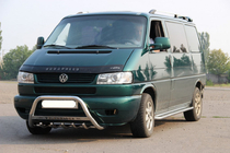 Volkswagen T4 Caravelle/Multivan 1990–2003 Protezione Anteriore WT003 60mm Acciaio Inox 60mm, con scritta foto 4