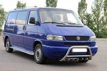 Volkswagen T4 Caravelle/Multivan 1990–2003 Protezione Anteriore WT003 60mm Acciaio Inox 60mm, con scritta foto 3