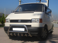 Volkswagen T4 Caravelle/Multivan 1990–2003 Protezione Anteriore WT003 60mm Acciaio Inox 60mm, con scritta foto 8