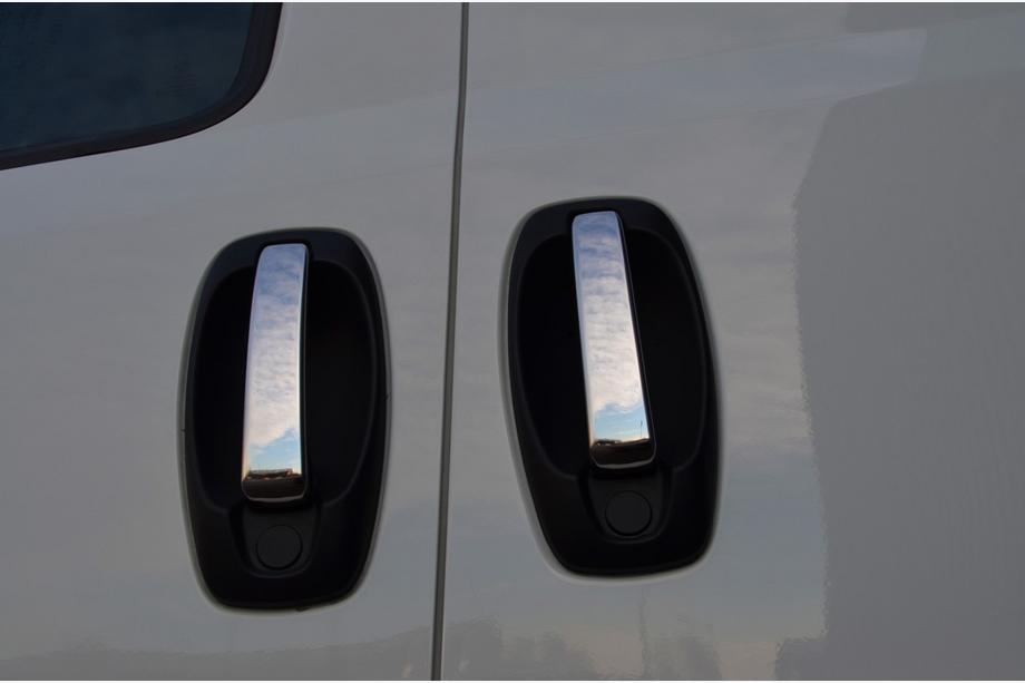 Citroen Nemo 2007-2017 Coperture Maniglie Porta Cromate (4 pz, Acciaio Inox) Image