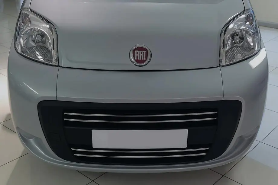 Citroen Nemo 2007-2017 Copertura griglia anteriore (4 pz, acciaio inox) Image