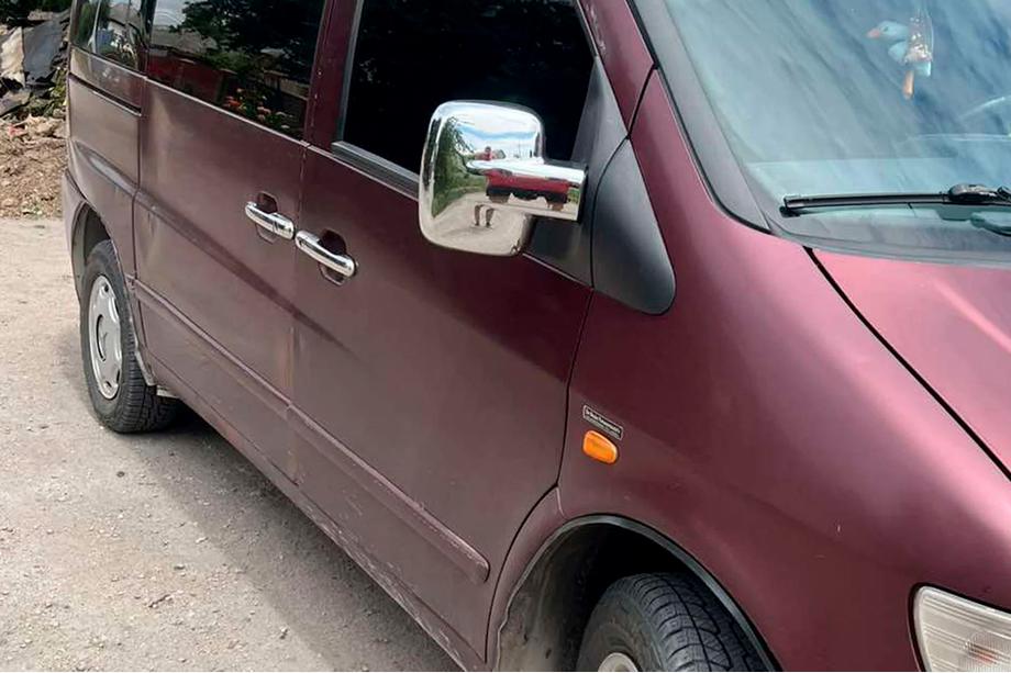 Mercedes Vito W638 1996-2003 Coperture Specchietti (2 pz, Cromo) Foto 4