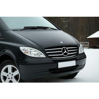 Cornice griglia 2004-2010 acciaio inox Mercedes Vito W639 2004-2014 foto 1