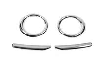 Fiat Doblo II 2010-2022 Cornici fendinebbia con strisce (2010-2015, 4 pz, acciaio inox) Carmos - Acciaio Inox Turco foto 2