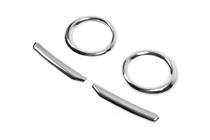 Fiat Doblo II 2010-2022 Cornici fendinebbia con strisce (2010-2015, 4 pz, acciaio inox) Carmos - Acciaio Inox Turco foto 9