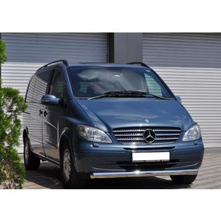 Protezione Anteriore ST008 (Acciaio Inox) Mercedes Vito W639 2004-2014 foto 3