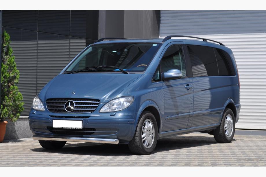 Mercedes Vito W639 2004-2014 Protezione Anteriore ST008 (Acciaio Inox) Foto 2
