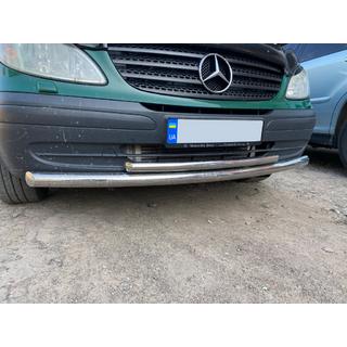 Protezione Anteriore ST014 (Acciaio Inox) Mercedes Vito W639 2004-2014 foto 4