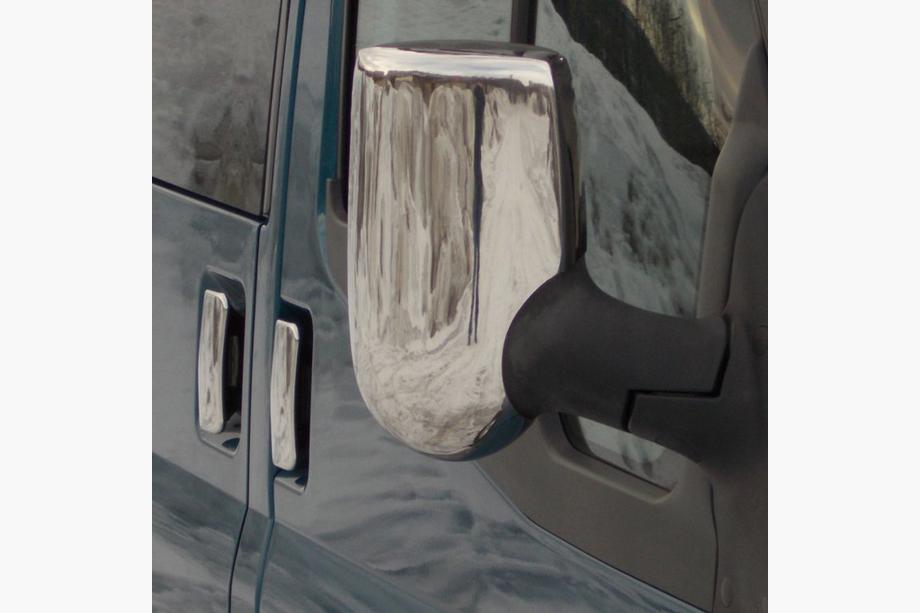 Ford Transit 2000–2014 Coperture Specchietti Cromate (2 pz) Carmos - Plastica Cromata Foto 4