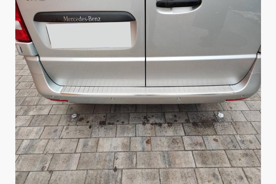 Mercedes Vito/V-class W447 2014- Protezione Paraurti Posteriore OmsaLine Acciaio Inox Opaco Foto 12