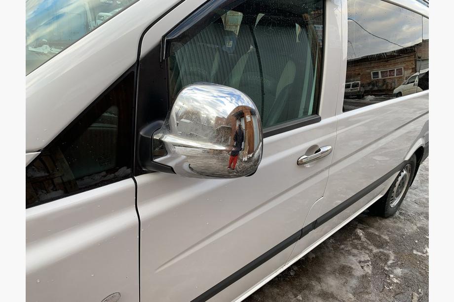 Mercedes Viano 2004-2014 Coperture Specchietti Cromate VITO 2004-2010 (2 pz) Plastica Cromata Foto 4
