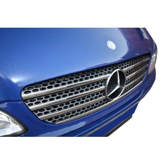 Cornice griglia 2004-2010 acciaio inox Mercedes Vito W639 2004-2014 foto 3