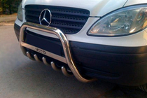 Mercedes Viano 2004-2014 Parabullbar WT003/004 (Acciaio Inox) foto 5