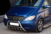 Mercedes Viano 2004-2014 Parabullbar WT003/004 (Acciaio Inox) foto 7