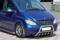 Mercedes Viano 2004-2014 Parabullbar WT003/004 (Acciaio Inox) foto 10