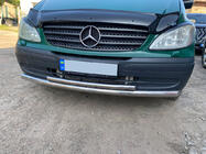 Mercedes Viano 2004-2014 Protezione Anteriore ST014 (Acciaio Inox) 60/42mm foto 3