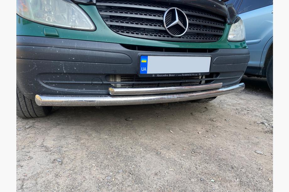 Mercedes Viano 2004-2014 Protezione Anteriore ST014 (Acciaio Inox) 60/42mm Image