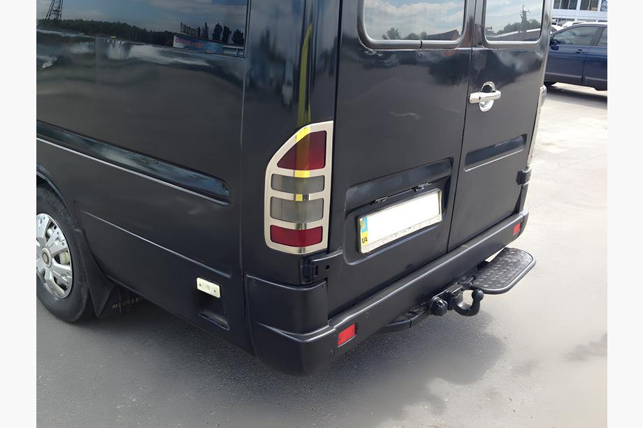 Mercedes Sprinter W901/902/903/904/905 1995–2006 Coperture Cromate per Fanali Posteriori (2 pz, Acciaio Inox) OmsaLine - Acciaio Inox Italiano Image