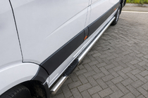 Mercedes Sprinter W906 2006–2018 Tubi Laterali (2 pz, Acciaio Inox) d60, passo medio foto 1