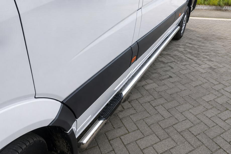 Mercedes Sprinter W906 2006–2018 Tubi Laterali (2 pz, Acciaio Inox) d60, passo medio Image