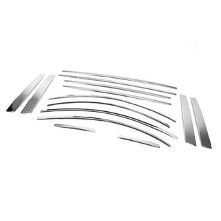 Kit completo cornici finestrini acciaio inox (14 pezzi) Hyundai Accent 2006-2010 foto 2