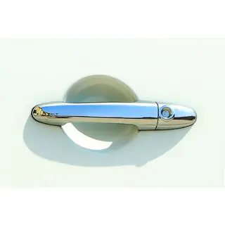 Coperture Maniglie Porta Cromate (4 pz, Acciaio Inox)