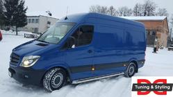 Volkswagen Crafter 2006-2016 Pedane Laterali Premium (2 pz, Acciaio Inox) foto 5