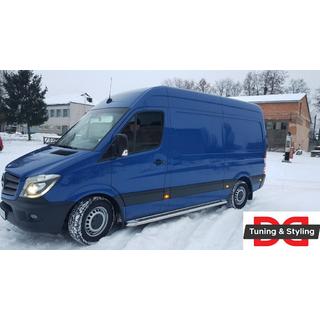 Pedane Laterali Premium (2 pz, Acciaio Inox) Volkswagen Crafter 2006-2016 foto 3