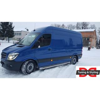 Pedane Laterali Premium (2 pz, Acciaio Inox) Volkswagen Crafter 2006-2016 foto 4