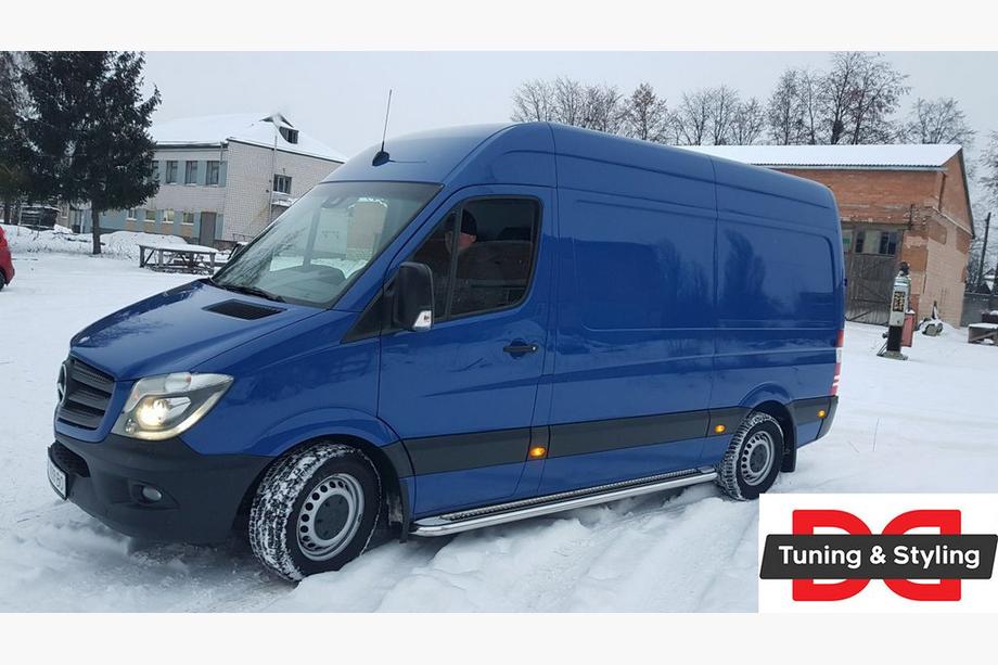 Volkswagen Crafter 2006-2016 Pedane Laterali Premium (2 pz, Acciaio Inox) d60, passo medio Foto 5